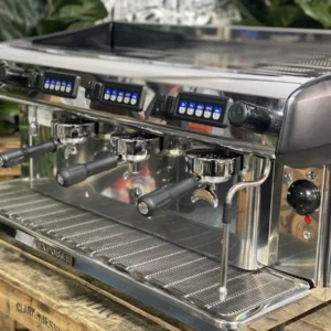 Expobar MegaCrem High Cup 3 Group Stainless & Black Espresso Coffee Machine